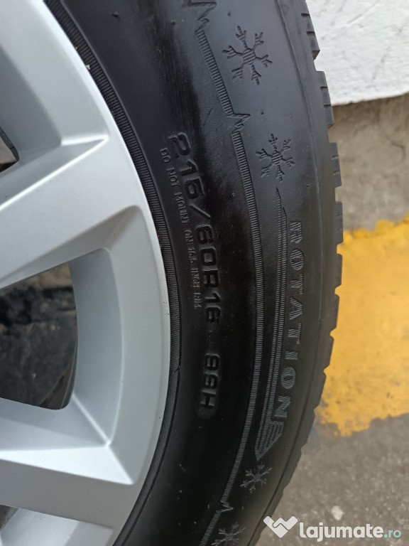 Jante Originale Volkswagen pe 16 de Iarna 