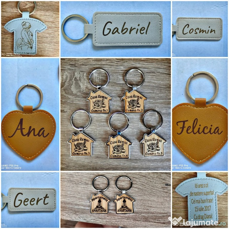 Obiecte utile din bambus/lemn personalizate 