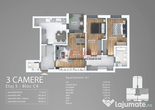 METALURGIEI - Aurel Persu apartament 3 camere