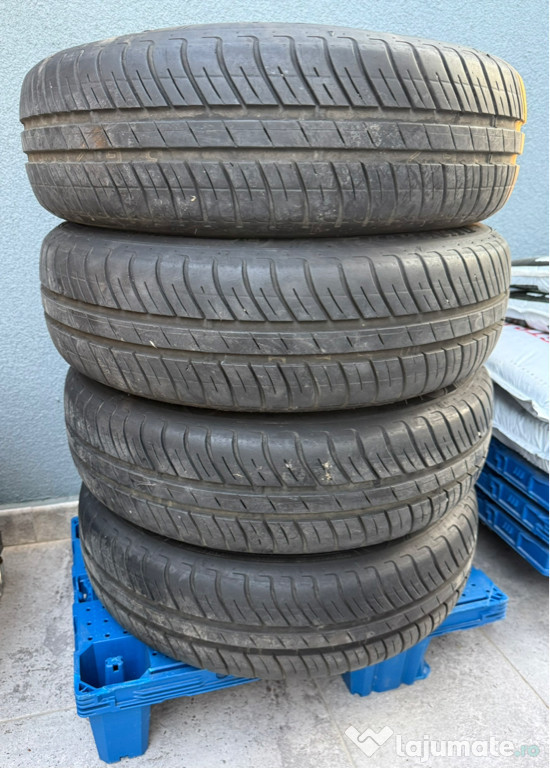 Set jante VW POLO cu cauciucuri DUNLOP 165/70/14!