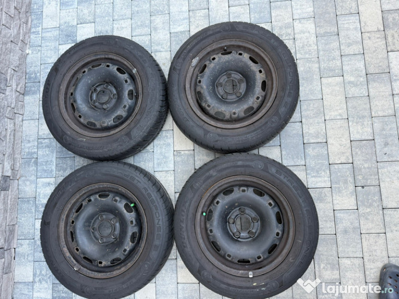 Set jante VW POLO cu cauciucuri DUNLOP 165/70/14!