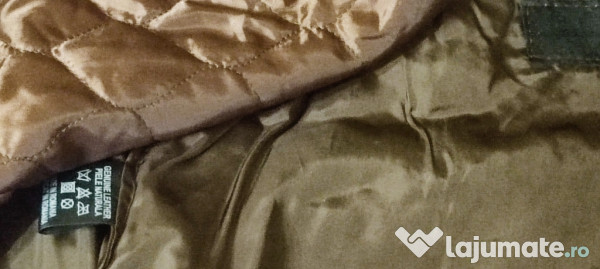 Haina piele vitel, masura foarte mare - masura 4XL sau 5XL