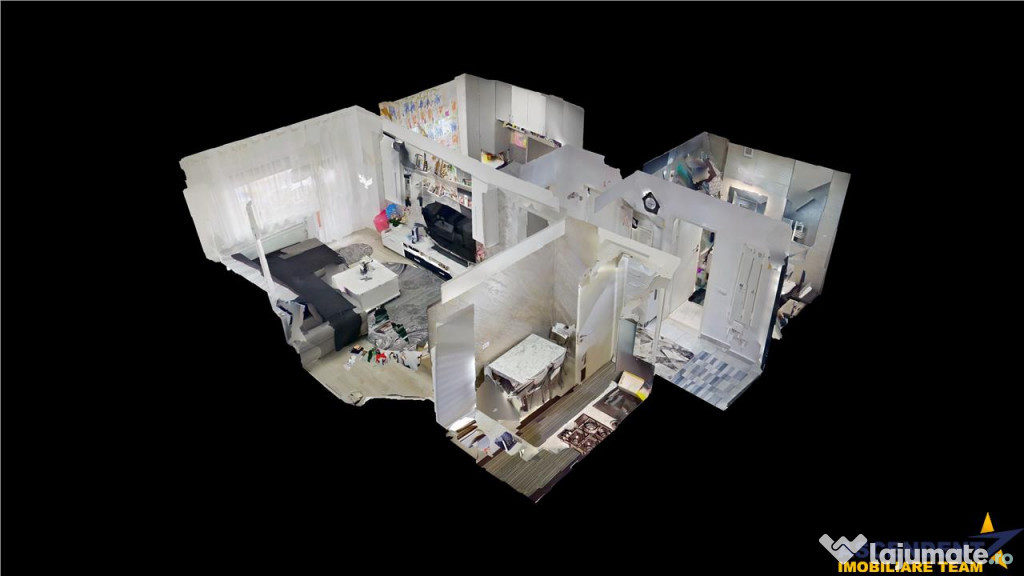 TUR 3D! Decomandat,mobilat,accesorizat, balcon,spatii depozi 