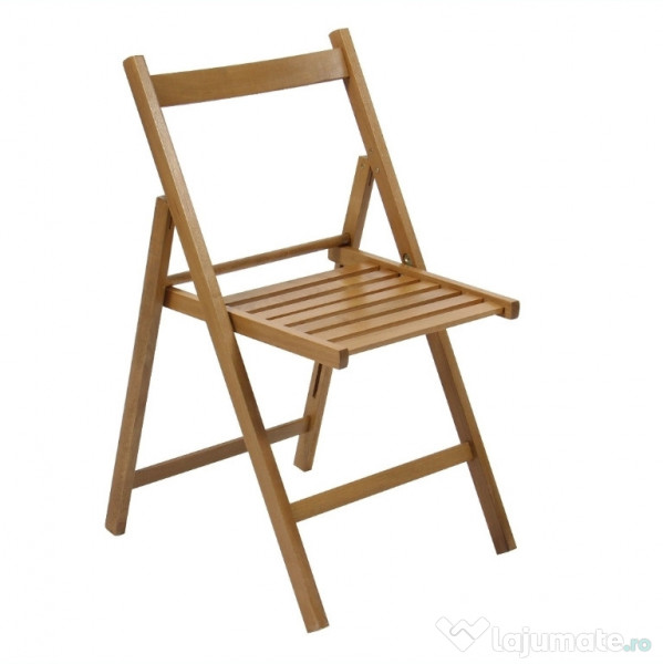 Set masa plianta lemn masiv cu 6 scaune culoare wenge 