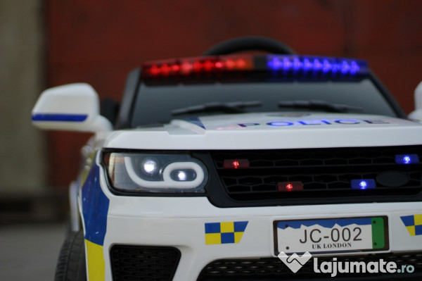 Masinuta electrica de politie BJC002 12V 90W POLICE #White