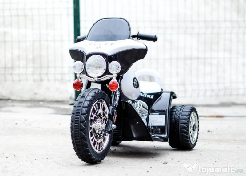 Motocicleta electrica pentru copii 1-4 ani, Kinderauto Police JT568 