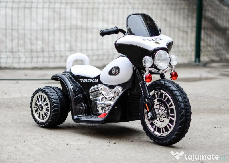 Motocicleta electrica pentru copii 1-4 ani, Kinderauto Police JT568 