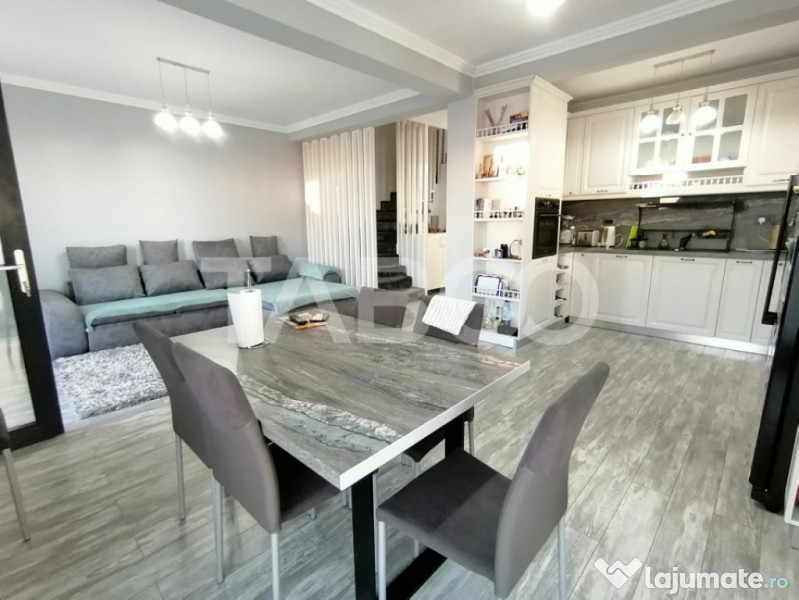 Casa tip duplex 5 camere 120 mpu complet mobilata si utilata 