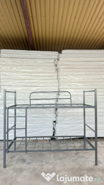 Pachet Pat Metalic Etajat BEL 8 + 2 Saltele de 12 cm 