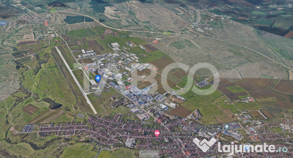 Teren intravilan 6796 mp deschidere 26m in Sibiu zona Indust 