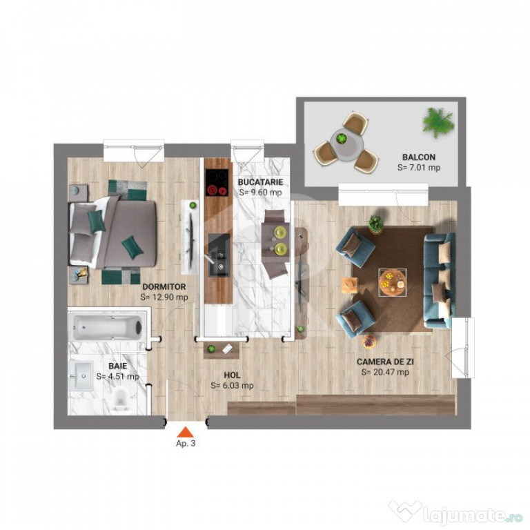 2 CAMERE Padurea BANEASA - bloc 2023 - Apartament premium î 