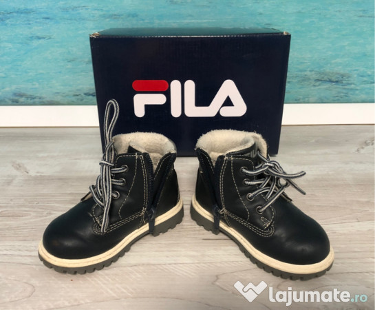 Ghete FILA imblanite pt. baieti, bleumarin, nr. 21
