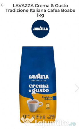 Cafea boabe Lavazza Crema e Gusto Tradizione Italiana, 1 kg 