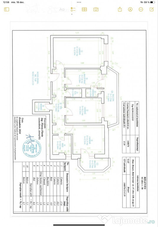 Apartament 3 camere decomandat zona Grivitei 
