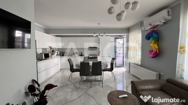 Apartament cu 3 camere de vanzare 80mp mobilat utilat terasa