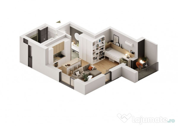 Apartament cu 1,5 camere în zona Confecții 