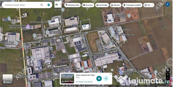Teren intravilat de 9000 mp cu PUZ situat in zona Industrial 