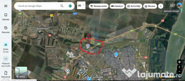 Teren intravilan 7000 mp zona Brailita- sosea Pod peste Duna 