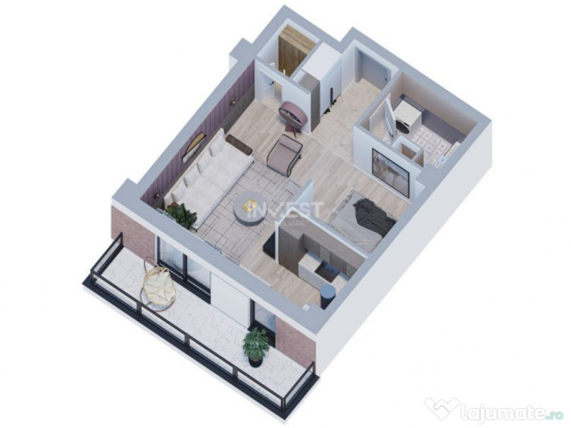 Apartament 1 camera TIP STUDIO , etajul 1 , bloc nou , GALAT