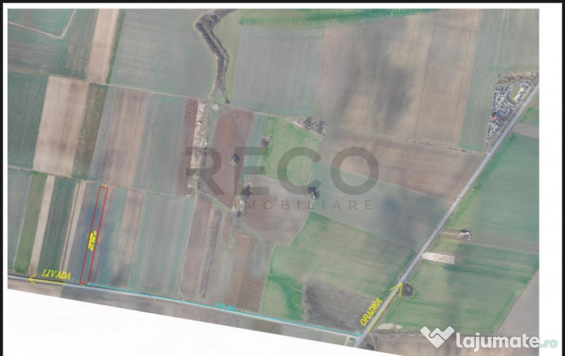 RECO Teren extravilan cu acces la drumul Oradea-Livada de B 