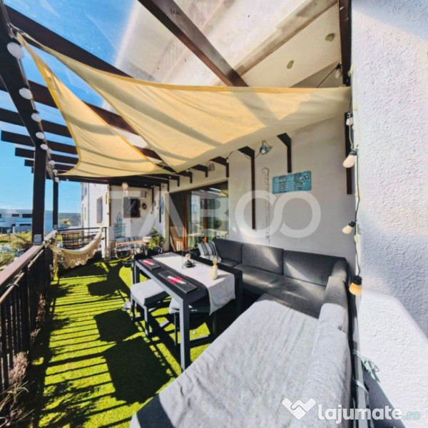De vanzare apartament 3 camere si terasa in vila cartierul E