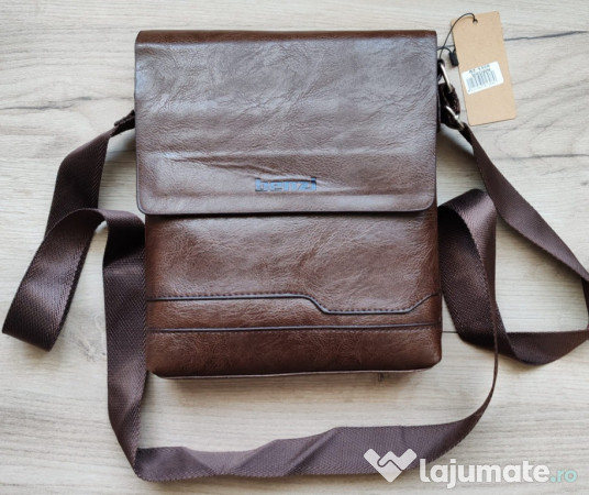 Geanta de umăr, Piele Ecologica, brand BENZI, BZ 5308 B, Maro 