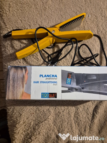 Placa de indreptat parul Eurostil profesional, noua, Spania 