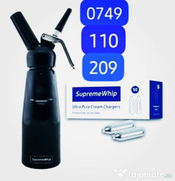 Butelii Whip / Capsule Frisca / Baloane NON-STOP / Crackers 