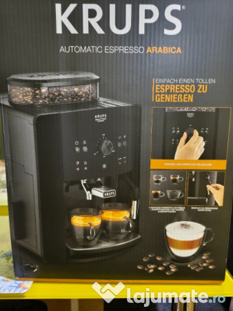 Espressor automatic Krups EA811010, tehnologie avansată. Nou.
