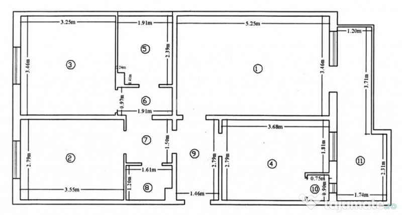 Apartament 3 camere-Gradinari-Bloc fara risc