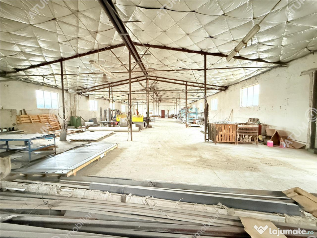 Hala industriala 1200 mp utili de inchiriat in Cisnadie 