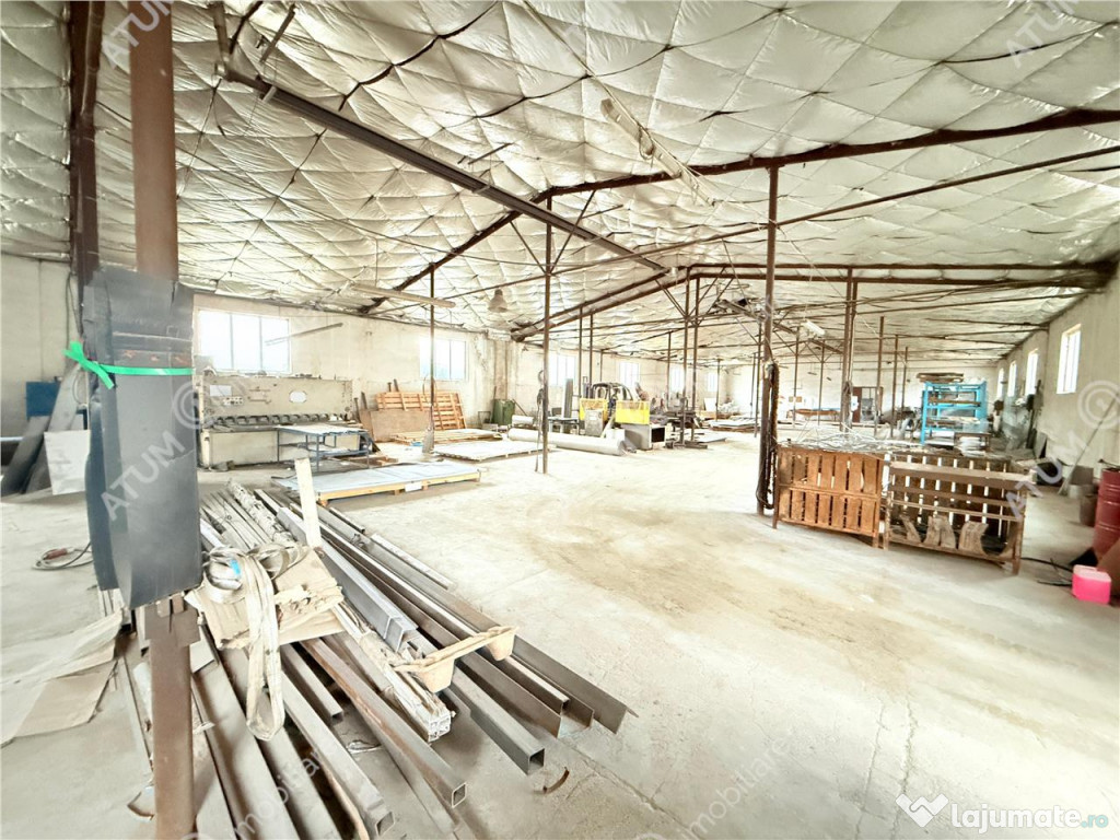 Hala industriala 1200 mp utili de inchiriat in Cisnadie 