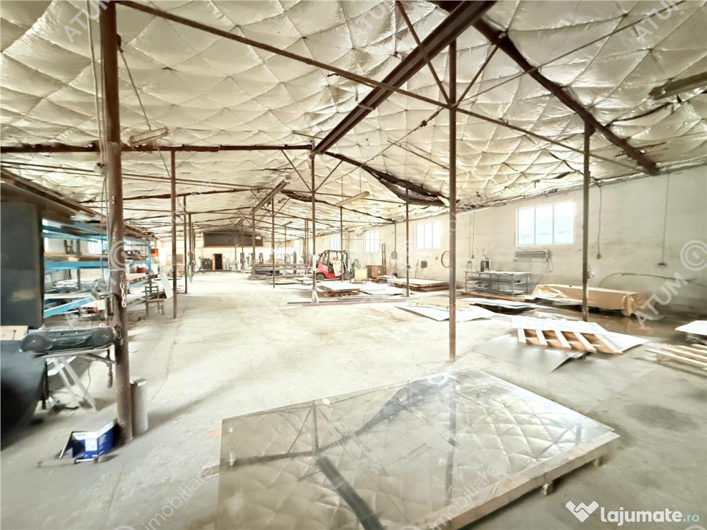 Hala industriala 1200 mp utili de inchiriat in Cisnadie 