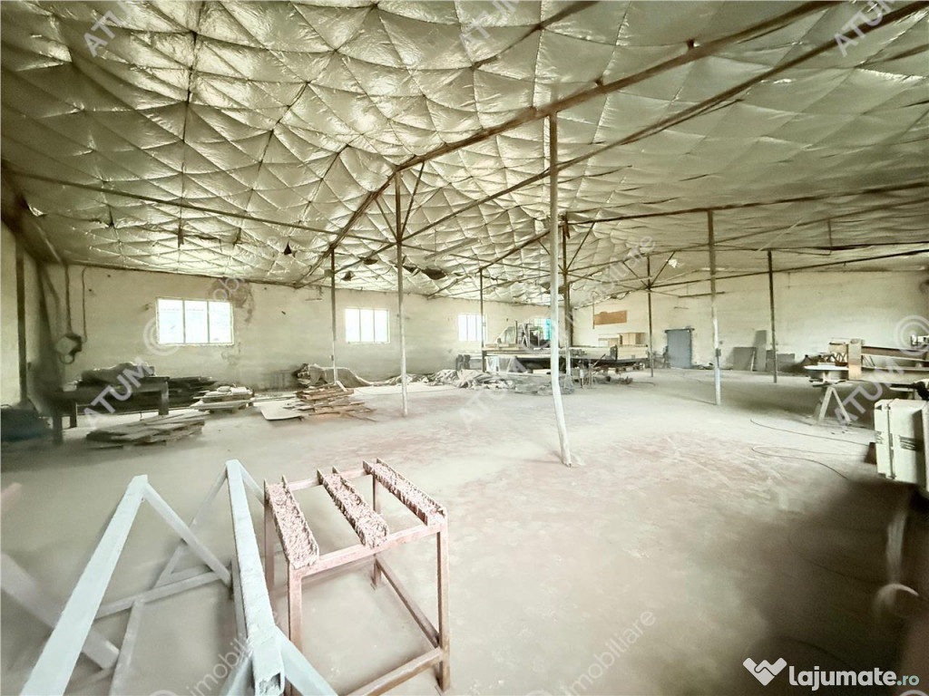 Hala industriala 1200 mp utili de inchiriat in Cisnadie 