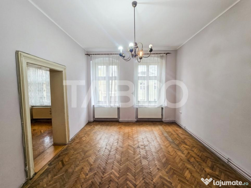 Apartament 3 camere 80 mpu etaj 1 zona Centru Istoric