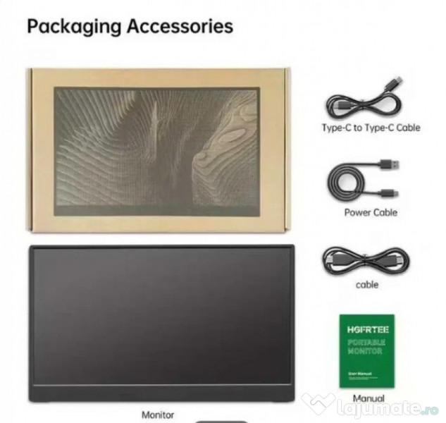 Monitor 15.6 inch/39.6cm FHD Touch Display 