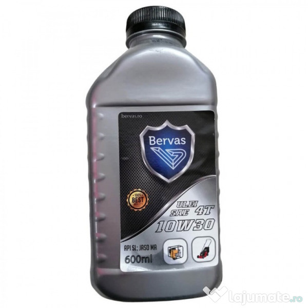 Ulei pentru motoare in 4 timpi SAE 10W-30, Bervas, 0.6L