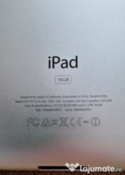 IPad 16GB model A1396