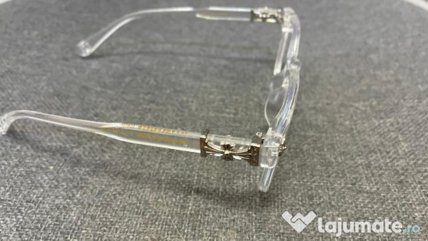 Ochelari Chrome Hearts Eleganți cu LOGO pe lentila,Transparenti