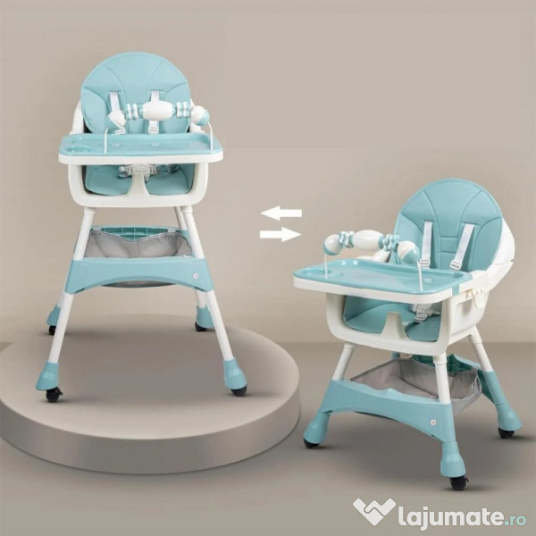 Scaun de masa si joaca pentru copii Kinderplay Green 