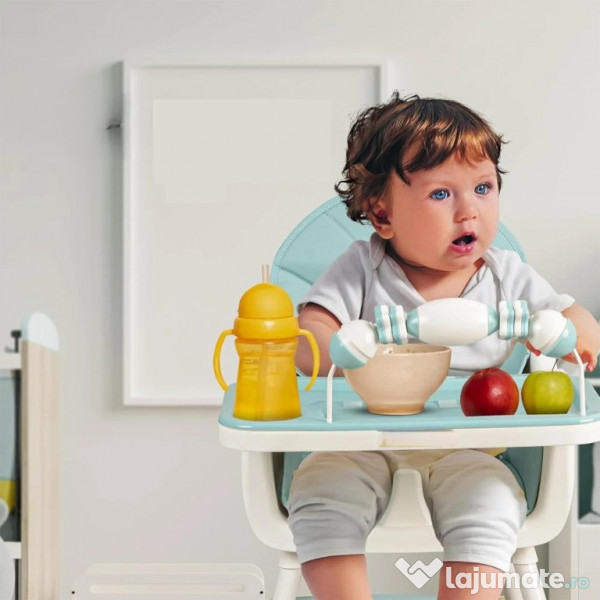 Scaun de masa si joaca pentru copii Kinderplay Green 