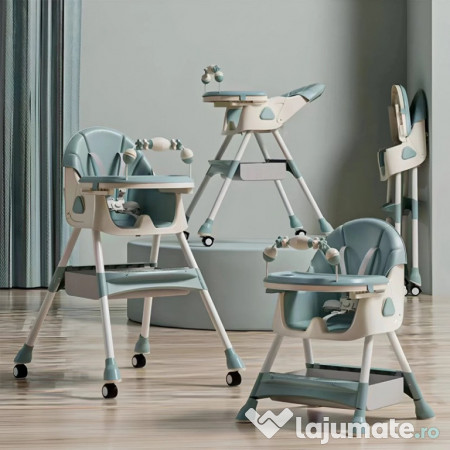 Scaun de masa si joaca pentru copii Kinderplay Green 