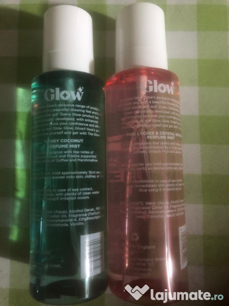 Set 2 parfumuri Glow Mist 250+250ml Honey Coconut&Pink Lychee 