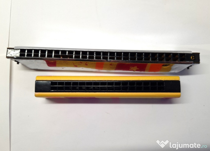 Tată și fiul/fiica - 2 muzicuțe vechi de folosit sau de colecționat 