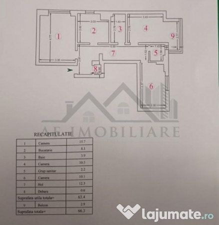Apartamente 3 camere Nicolina