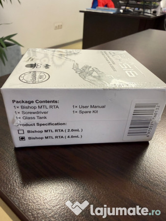 Atomizor Bishop MTL RTA – Ambition Mods x Vaping Gentlemen – SS 