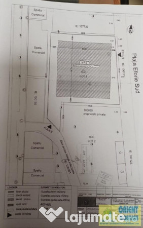 Eforie Sud, primul la MARE, teren intravilan 1.200mp de vanzare 