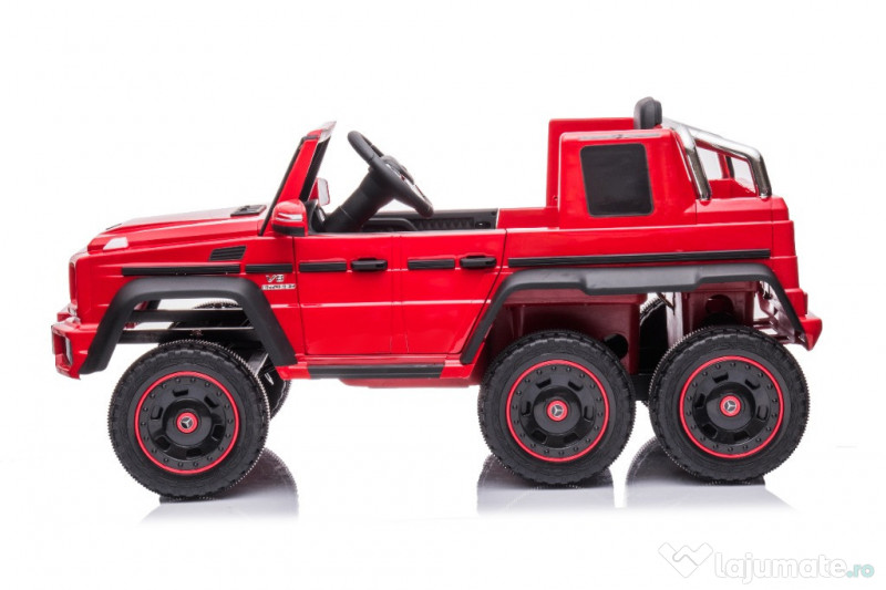 Masinuta electrica Mercedes G63 6x6 210W 12V 10Ah RED