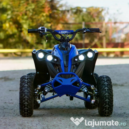 ATV electric Kinder Eco Wolf XXL 1200W 48V cu 3 viteza 6 inch blue 