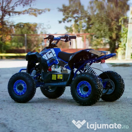 ATV electric Kinder Eco Wolf XXL 1200W 48V cu 3 viteza 6 inch blue 